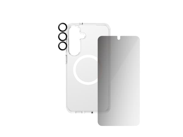 CARE by PanzerGlass - 3-i-1-skyddspaket - baksidesskydd för mobiltelefon - flaggskepp - 100 % återvunnet polykarbonat, 100 % återvunnet termoplastpol