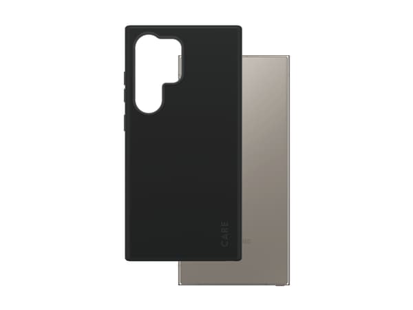CARE by PanzerGlass - Baksidedeksel for mobiltelefon - polykarbonat, mikrofiber, silikon - svart - for Samsung Galaxy S25 Ultra