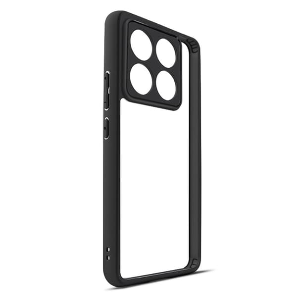 Iskunkestävä PC+TPU-suojakotelo Xiaomi 14T - Läpinäkyvä Takakansi