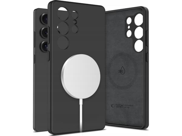 TECH-PROTECT LIQUID SILICONE MAGSAFE GALAXY S25 ULTRA BLACK