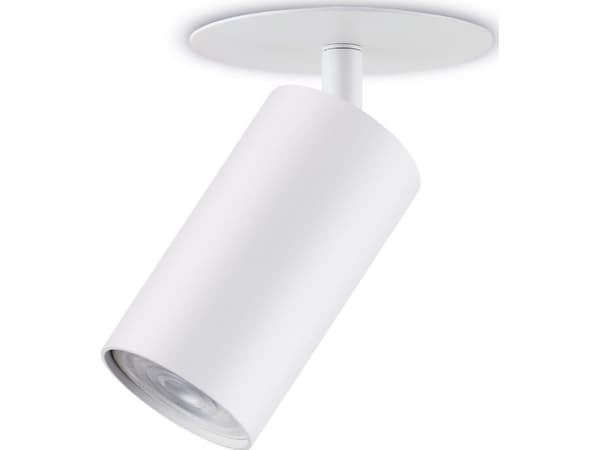 Maclean piilovalaisin / putki, spotti, pyöreä, alumiini, GU10, 55x100mm, valkoinen, MCE364 W
