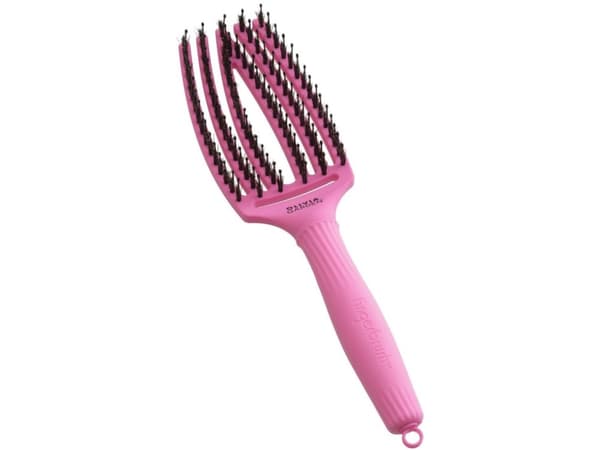 Rosa Rožinė OLIVIA GARDEN Amazons Plaukų šepetys Fingerbørste Soft Rožinė Rosa for helse