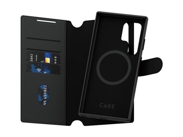 CARE by PanzerGlass Tango - Vikbart fodral för mobiltelefon - 2-i-1 plånbok - termoplastisk polyuretan (TPU), polyuretan (PU) - för Samsung Galaxy S2