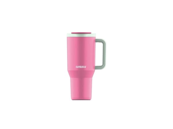 Termisk krus med teleskopisk sugerør Kambukka Rio Tumbler 950ml Bubblegum Mint