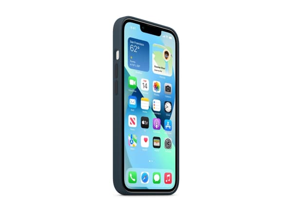 Apple - Baksidesskydd för mobiltelefon - MagSafe-kompatibilitet - silikon - avgrundsblå - för iPhone 13