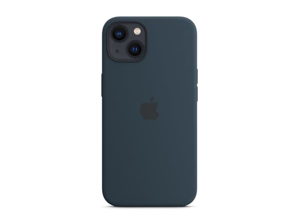 Apple - Baksidesskydd för mobiltelefon - MagSafe-kompatibilitet - silikon - avgrundsblå - för iPhone 13