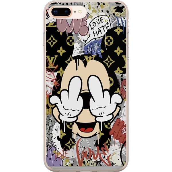 Apple iPhone 8 Plus Gennemsigtig cover Mickey Mouse