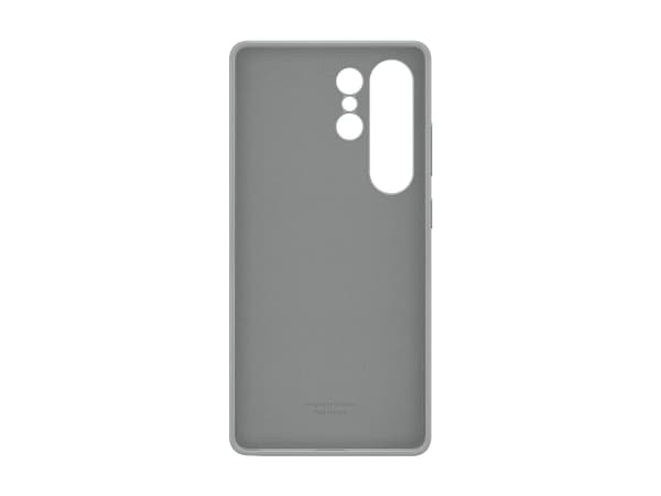 Samsung EF-VS938 - Baksidedeksel for mobiltelefon - fauxlær - grå - for Galaxy S25 Ultra