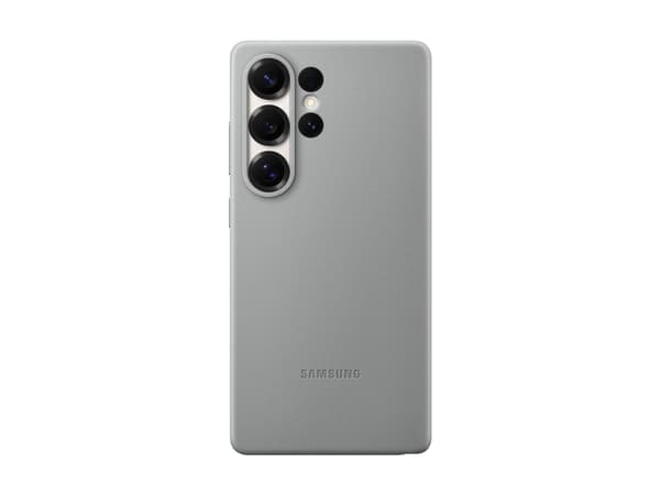 Samsung EF-VS938 - Baksidedeksel for mobiltelefon - fauxlær - grå - for Galaxy S25 Ultra
