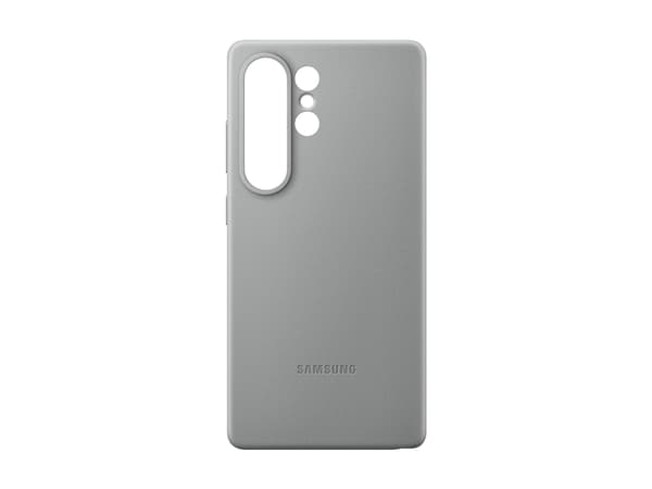 Samsung EF-VS938 - Baksidedeksel for mobiltelefon - fauxlær - grå - for Galaxy S25 Ultra