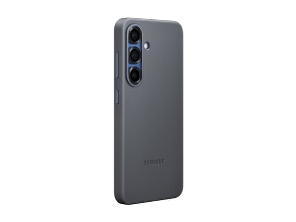 Samsung EF-VS931 - Baksidedeksel for mobiltelefon - fauxlær - svart - for Galaxy S25