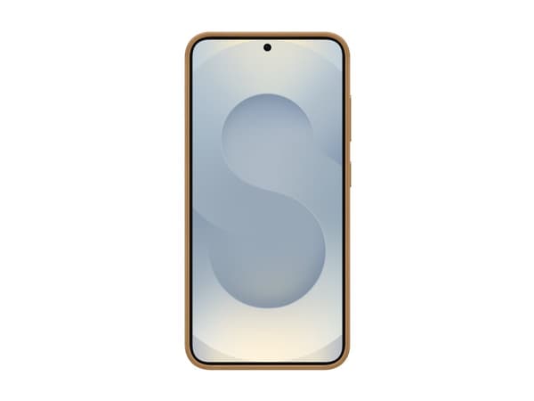 Samsung EF-VS931 - Baksidedeksel for mobiltelefon - fauxlær - kamelhårfarget - for Galaxy S25