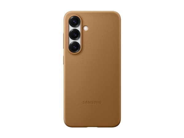 Samsung EF-VS931 - Baksidedeksel for mobiltelefon - fauxlær - kamelhårfarget - for Galaxy S25