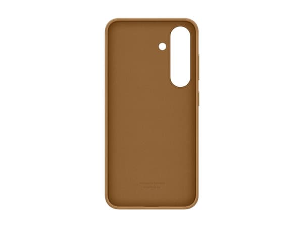 Samsung EF-VS931 - Baksidedeksel for mobiltelefon - fauxlær - kamelhårfarget - for Galaxy S25
