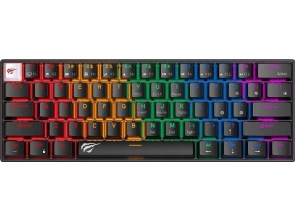 Havit KB903L trådbundet mekaniskt RGB-tangentbord för gaming (svart)