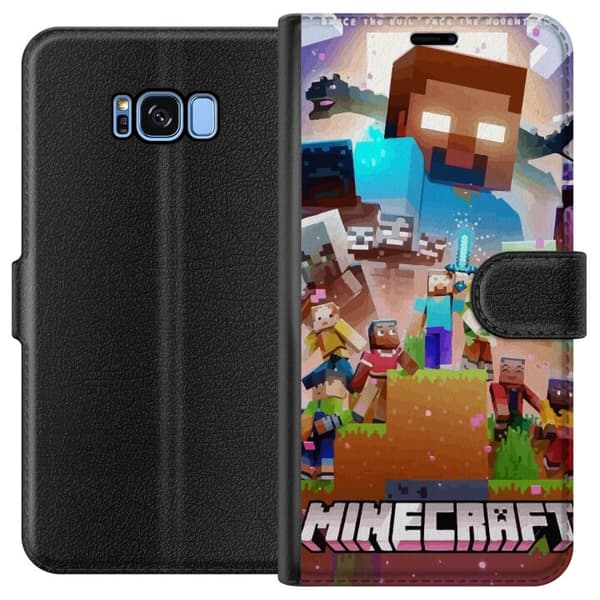 Samsung Galaxy S8 Plånboksfodral Minecraft