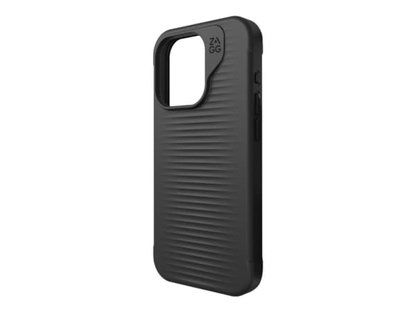 ZAGG Luxe - Baksidedeksel for mobiltelefon - MagSafe-samsvar - svart (snap) - for Apple iPhone 15 Pro