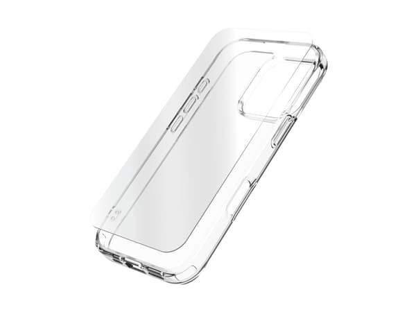 Zagg InvisibleShield Glass Elite 360 - Matkapuhelimen takakuori - kirkas - karkaistulla suojalasilla - Apple iPhone 16 Pro:lle