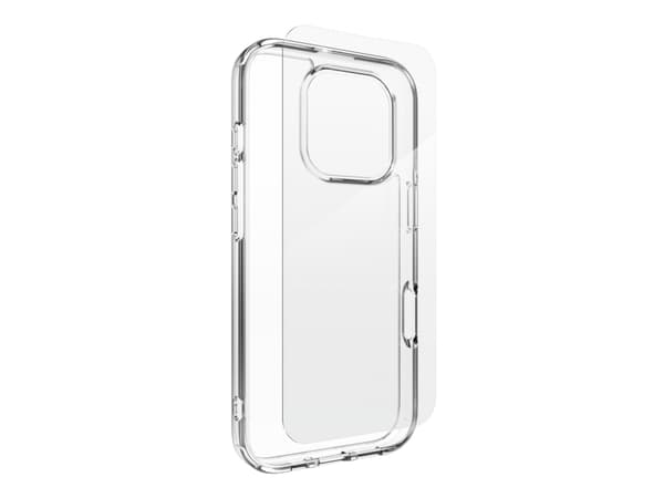Zagg InvisibleShield Glass Elite 360 - Matkapuhelimen takakuori - kirkas - karkaistulla suojalasilla - Apple iPhone 16 Pro:lle