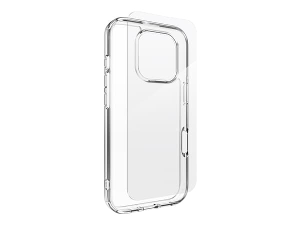Zagg InvisibleShield Glass Elite 360 - Matkapuhelimen takakuori - kirkas - karkaistulla suojalasilla - Apple iPhone 16 Pro:lle