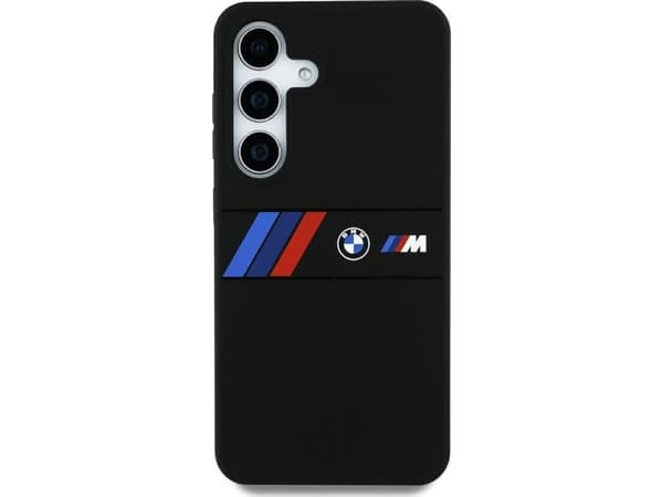 Veske BMW Silikon Mellom Tricolor Stripes MagSafe Samsung Galaxy S25 Ultra svart