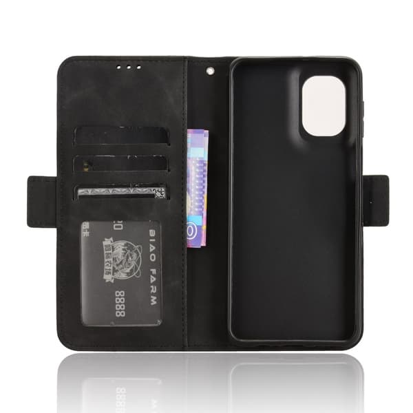 Till Motorola Moto G55 5G Plånboksfodral med korthållare  - Svart
