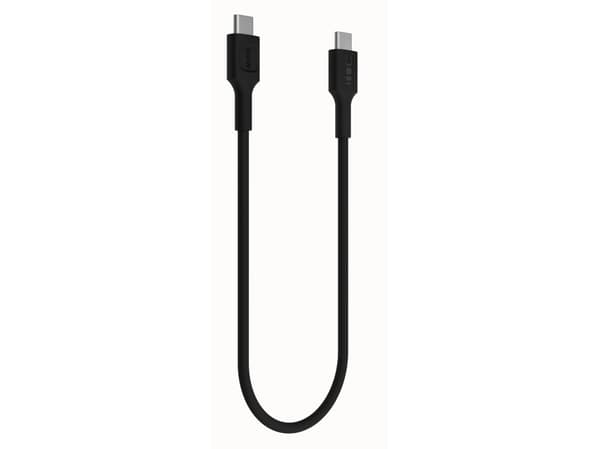 USB-C-kabel 0,3m 100W Greencell PowerFlex Hurtiglading PD Panther Black