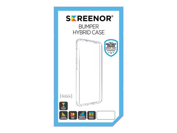 Screenor Bumper - Baksidesskydd för mobiltelefon - termoplastisk polyuretan (TPU), akryl - transparent - för OnePlus 13R
