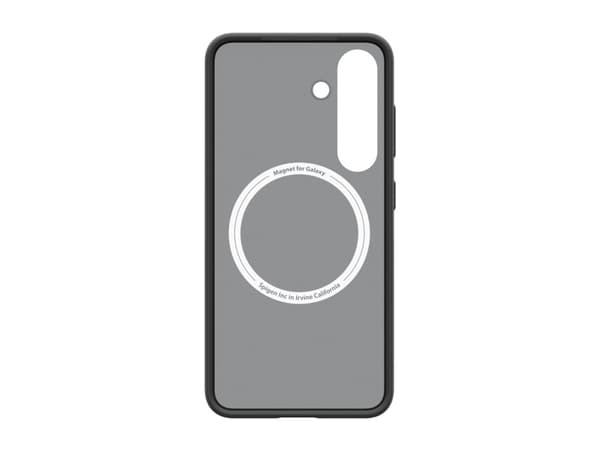 Spigen Capella GP-FPS931PGB - Baksidedeksel for mobiltelefon - stativ - termoplast-polyuretan (TPU), polykarbonat (PC) - frostsvart - for Galaxy S25