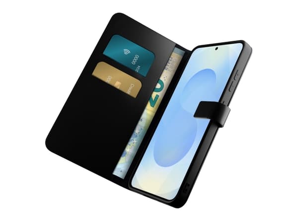 PURO Wallet Stand, Lommebok-etui, Samsung, Galaxy S25+, 17 cm (6.7"), Sort