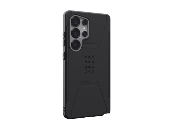 UAG Civilian Series - Baksidesskydd för mobiltelefon - MagSafe-kompatibilitet - polykarbonat (PC) - svart - för Samsung Galaxy S25 Ultra