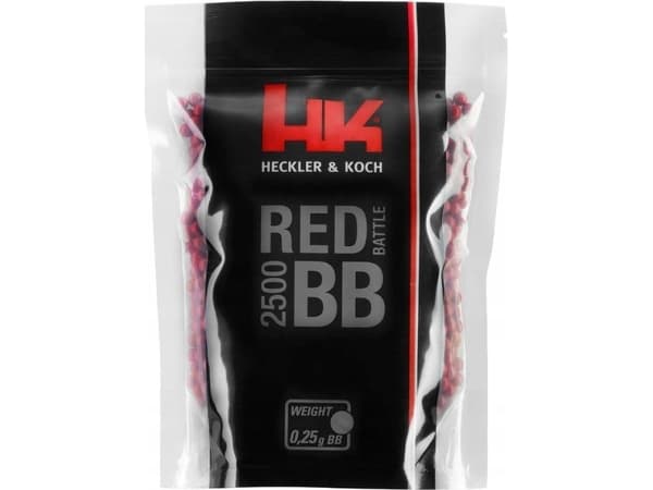 Kulki ASG 6mm 0,25g Heckler&Koch Red Battle 2500szt
