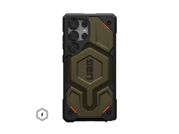 Urban Armor Gear Monarch Pro Kevlar, Etui, Samsung, Galaxy S25 Ultra, 17,3 cm (6.8"), Sort, Grønn