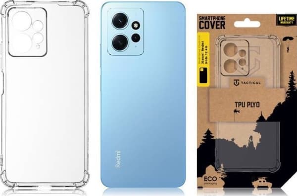 Taktiskt TPU Plyo-fodral för Xiaomi Redmi Note 12 4G transparent