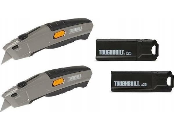 ToughBuilt 2 trapezoidal knives + 50 blade set ToughBuilt(r)