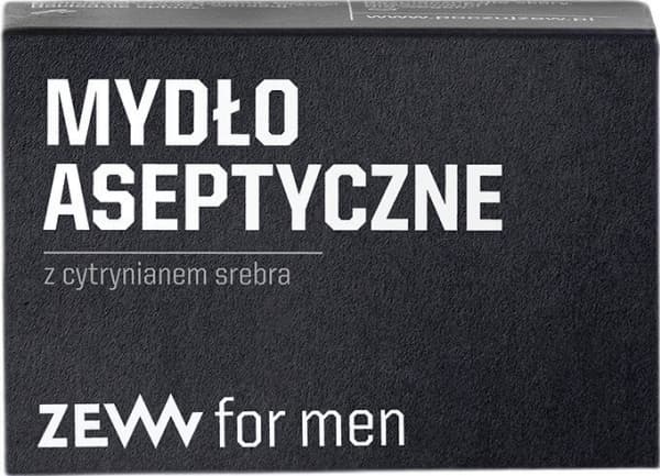 ZEW FOR MEN_Luonnollinen aseptinen käsisaippua vartalolle ja kasvoille hopeasitraatilla ja Bieszczady puuhiilellä 85ml