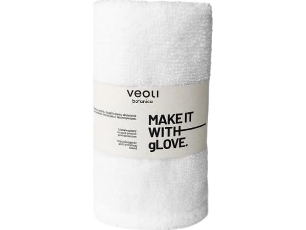 Veoli Botanica Make It With Glove allergivänlig ansiktshandduk