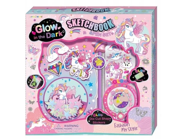Skissebok med tilbehør rainbow Unicorn 201UP PECOWARE