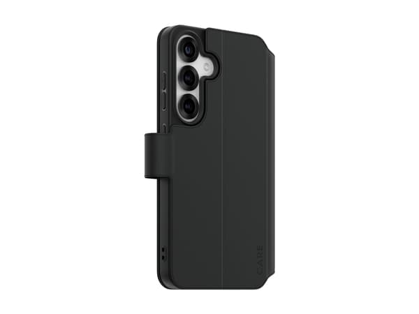 PanzerGlass CARE by ® Feature Wallet Case w. Kickstand Samsung Galaxy S25, Cover, Samsung, Samsung - Galaxy S25, Black