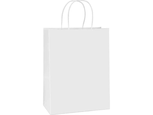 BSTech Papperspåse med handtag vit 150x80x210 25 st 120 gsm