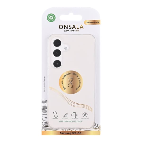 Onsala Mobilskal Samsung S25+ 5G TPU Återvunnen Transparent