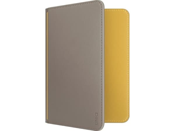 UNIQ Belmont Passport Case RFID Blocking Gray/Yellow