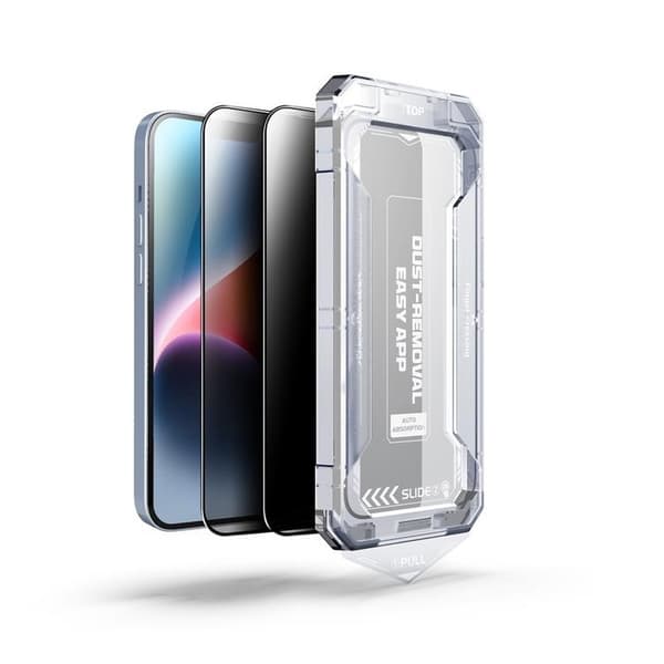 BOOM iPhone 13 Privacy Härdat Glas Skärmskydd 2st