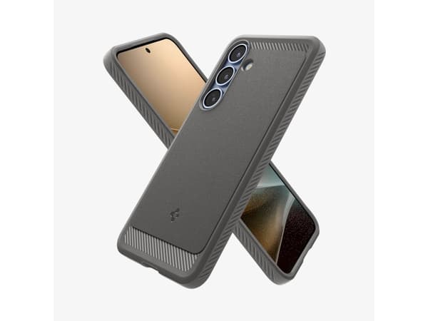 Spigen Galaxy S25 Case Rugged Armor Marble Gray, Cover, Samsung, Galaxy S25, 15.8 cm (6.2"), Grey