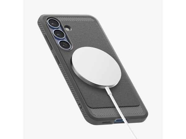 Spigen Galaxy S25 Case Rugged Armor Marble Gray, Cover, Samsung, Galaxy S25, 15.8 cm (6.2"), Grey