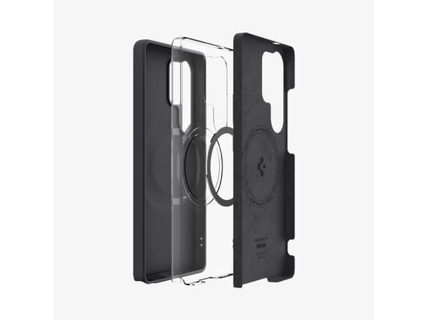 Spigen Silicone Fit (MagFit), Omslag, Samsung, Galaxy S25 Ultra, 17,5 cm (6.9"), Svart