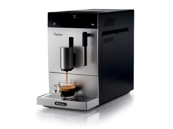 Ariete 1452/01, Espressomaskin, Kaffe bønner, Malt kaffe, 1350 W, Sort, Sølv
