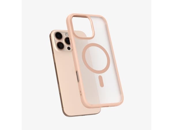 Spigen Ultra Hybrid T (MagFit + Camera Control) iPhone 16 Pro Case Frost Rose Titanium, Cover, Apple, iPhone 16 Pro, 16 cm (6.3"), Rose