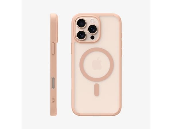 Spigen Ultra Hybrid T (MagFit + Camera Control) iPhone 16 Pro Case Frost Rose Titanium, Cover, Apple, iPhone 16 Pro, 16 cm (6.3"), Rose