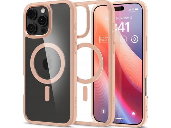 Spigen Ultra Hybrid (MagFit), Omslag, Apple, iPhone 16 Pro Max, 17,5 cm (6.9"), Rosa